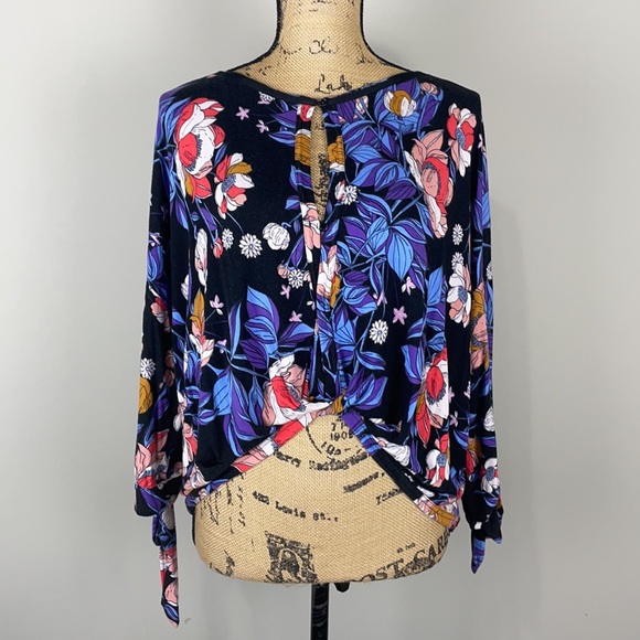 Free People 'Keepin' On' Floral Top xs - Picture 4 of 12